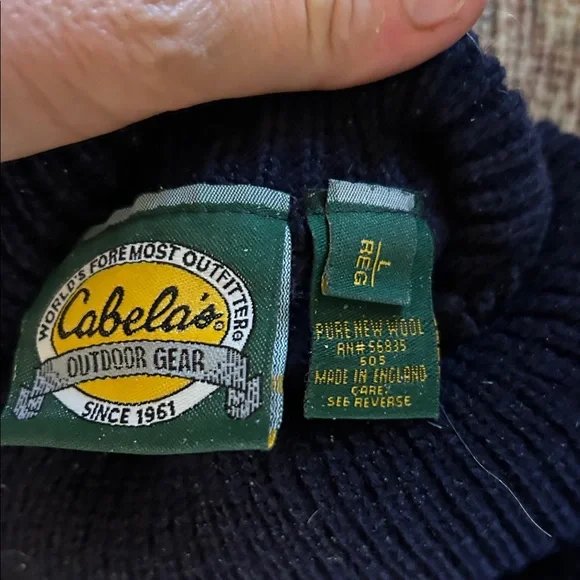 Cabela's Men's Navy Turtleneck Sweater - Picture 3 of 6